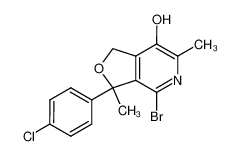 1,3-dihydro-3-p-chlorophenyl-3,6-dimethyl-4-bromo-7-hydroxy-furo-(3,4-c)-pyridine CAS:96788-69-1 manufacturer & supplier