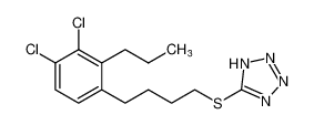 1H-Tetrazole, 5-[[4-(3,4-dichloro-2-propylphenyl)butyl]thio]- CAS:96795-79-8 manufacturer & supplier