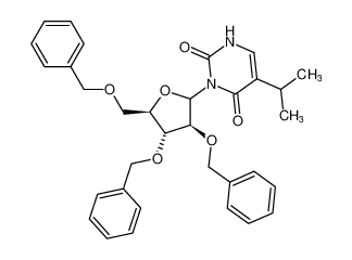 3-((3S,4R,5R)-3,4-bis(benzyloxy)-5-((benzyloxy)methyl)tetrahydrofuran-2-yl)-5-isopropylpyrimidine-2,4(1H,3H)-dione CAS:96796-82-6 manufacturer & supplier