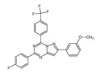 2-(4-Fluoro-phenyl)-7-(3-methoxy-phenyl)-4-(4-trifluoromethyl-phenyl)-pyrazolo[1,5-a][1,3,5]triazine CAS:96799-06-3 manufacturer & supplier