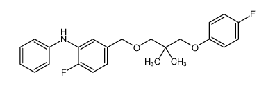 2-fluoro-5-((3-(4-fluorophenoxy)-2,2-dimethylpropoxy)methyl)-N-phenylaniline CAS:96800-85-0 manufacturer & supplier