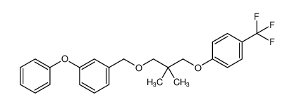 1-((2,2-dimethyl-3-(4-(trifluoromethyl)phenoxy)propoxy)methyl)-3-phenoxybenzene CAS:96801-16-0 manufacturer & supplier