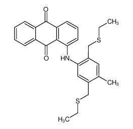 1-(2,5-Bis-ethylsulfanylmethyl-4-methyl-phenylamino)-anthraquinone CAS:96808-49-0 manufacturer & supplier