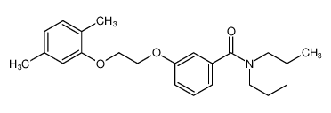 Piperidine, 1-[3-[2-(2,5-dimethylphenoxy)ethoxy]benzoyl]-3-methyl- CAS:96815-54-2 manufacturer & supplier