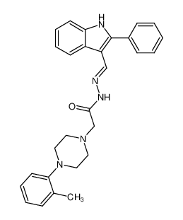 (4-o-Tolyl-piperazin-1-yl)-acetic acid [1-(2-phenyl-1H-indol-3-yl)-meth-(E)-ylidene]-hydrazide CAS:96821-71-5 manufacturer & supplier