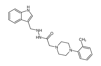 (4-o-Tolyl-piperazin-1-yl)-acetic acid N'-(1H-indol-3-ylmethyl)-hydrazide CAS:96821-79-3 manufacturer & supplier