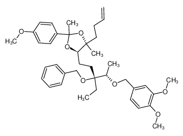 (5S,6R,9R,10S)-9-benzyloxy-9-ethyl-10-(3,4-dimethoxybenzyloxy)-5,6-(1-(4-methoxyphenyl)ethylidenedioxy)-5-methylundec-1-ene CAS:96823-49-3 manufacturer & supplier