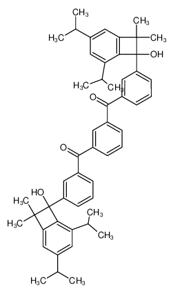 {3-[3-(7-Hydroxy-3,5-diisopropyl-8,8-dimethyl-bicyclo[4.2.0]octa-1(6),2,4-trien-7-yl)-benzoyl]-phenyl}-[3-(7-hydroxy-3,5-diisopropyl-8,8-dimethyl-bicyclo[4.2.0]octa-1,3,5-trien-7-yl)-phenyl]-methanone CAS:96825-55-7 manufacturer & supplier