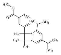 methyl 3-(7-hydroxy-3,5-diisopropyl-8,8-dimethylbicyclo(4.2.0)octa-1,3,5-trien-7-yl)benzoate CAS:96825-60-4 manufacturer & supplier