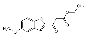 ethyl 3-(5-methoxy-1-benzofuran-2-yl)-3-oxopropanoate CAS:96829-79-7 manufacturer & supplier