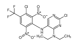 2-chloro-N5-(3-chloro-2,6-dinitro-4-(trifluoromethyl)phenyl)-N4,N4-diethylpyrimidine-4,5-diamine CAS:96833-91-9 manufacturer & supplier