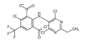 4,6-dichloro-N-(3-chloro-2,6-dinitro-4-(trifluoromethyl)phenyl)-2-ethylpyrimidin-5-amine CAS:96834-04-7 manufacturer & supplier