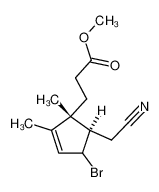 3-((1R,5R)-4-Bromo-5-cyanomethyl-1,2-dimethyl-cyclopent-2-enyl)-propionic acid methyl ester CAS:96837-68-2 manufacturer & supplier