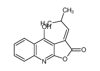 4-hydroxy-3-isobutylidene-2-oxo-2,3-dihydrofuro(2,3-b)quinoline CAS:96838-25-4 manufacturer & supplier