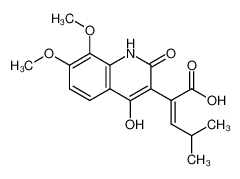 (Z)-2-(4-hydroxy-7,8-dimethoxy-2-oxo-1,2-dihydroquinolin-3-yl)-4-methylpent-2-enoic acid CAS:96838-77-6 manufacturer & supplier