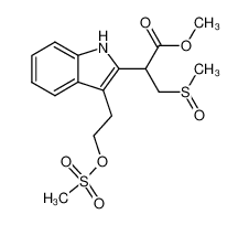 3-Methanesulfinyl-2-[3-(2-methanesulfonyloxy-ethyl)-1H-indol-2-yl]-propionic acid methyl ester CAS:96839-18-8 manufacturer & supplier