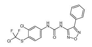 1-(3-chloro-4-((chlorodifluoromethyl)thio)phenyl)-3-(4-phenyl-1,2,5-oxadiazol-3-yl)urea CAS:96842-13-6 manufacturer & supplier