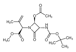 (2R)methyl 2-((3S,4S)-4-acetoxy-3-t-butyloxycarbonylaminoazetidin-2-on-1-yl)-3-methylbut-3-enoate CAS:96851-02-4 manufacturer & supplier