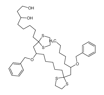 8-(2-{2-Benzyloxy-7-[2-(2-benzyloxy-heptyl)-[1,3]dithiolan-2-yl]-heptyl}-[1,3]dithiolan-2-yl)-octane-1,3-diol CAS:96854-59-0 manufacturer & supplier