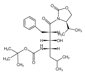 [(1S,2S,3S)-3-Benzyl-2-hydroxy-1-isobutyl-4-((R)-4-isopropyl-2-oxo-oxazolidin-3-yl)-4-oxo-butyl]-carbamic acid tert-butyl ester CAS:96860-55-8 manufacturer & supplier