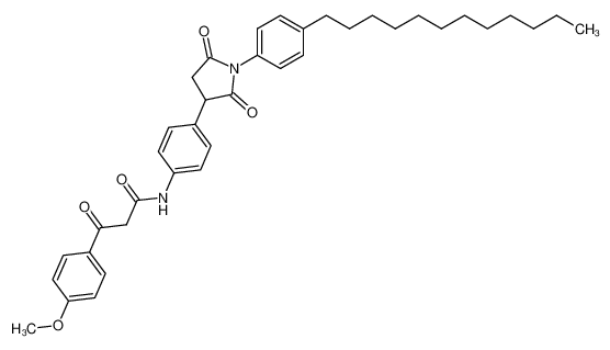 N-{4-[1-(4-dodecyl-phenyl)-2,5-dioxo-pyrrolidin-3-yl]-phenyl}-3-(4-methoxy-phenyl)-3-oxo-propionamide CAS:96873-22-2 manufacturer & supplier