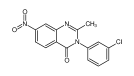 3-(3-chloro-phenyl)-2-methyl-7-nitro-3H-quinazolin-4-one CAS:969-49-3 manufacturer & supplier