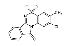 2-chloro-3-methyl-5,5-dioxo-5H-5λ6-benzo[5,6][1,2,4]thiadiazino[3,4-a]isoindol-11-one CAS:969-55-1 manufacturer & supplier