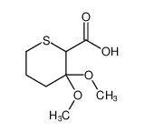 2H-Thiopyran-2-carboxylic acid, tetrahydro-3,3-dimethoxy- CAS:96905-35-0 manufacturer & supplier