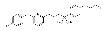 2-((2-(4-(2-fluoroethoxy)phenyl)-2-methylpropoxy)methyl)-6-(4-fluorophenoxy)pyridine CAS:96909-91-0 manufacturer & supplier