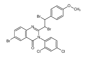 6-Bromo-2-[1,2-dibromo-2-(4-methoxy-phenyl)-ethyl]-3-(2,4-dichloro-phenyl)-3H-quinazolin-4-one CAS:96911-53-4 manufacturer & supplier