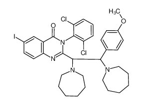 2-[1,2-Bis-azepan-1-yl-2-(4-methoxy-phenyl)-ethyl]-3-(2,6-dichloro-phenyl)-6-iodo-3H-quinazolin-4-one CAS:96911-54-5 manufacturer & supplier