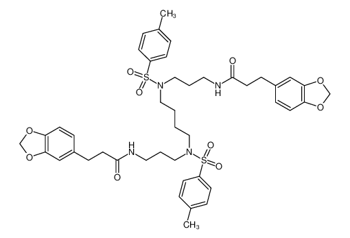 3-Benzo[1,3]dioxol-5-yl-N-{3-[{4-[[3-(3-benzo[1,3]dioxol-5-yl-propionylamino)-propyl]-(toluene-4-sulfonyl)-amino]-butyl}-(toluene-4-sulfonyl)-amino]-propyl}-propionamide CAS:96917-51-0 manufacturer & supplier