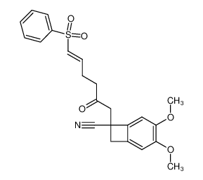 3,4-dimethoxy-7-(2-oxo-6-phenylsulfonyl-5E-hexenyl)bicyclo(4.2.0)octa-1(6),2,4-triene-7-carbonitrile CAS:96917-56-5 manufacturer & supplier