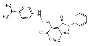 4-[1-[(4-Dimethylamino-phenyl)-hydrazonomethyl]-2-oxo-prop-(E)-ylidene]-5-methyl-2-phenyl-2,4-dihydro-pyrazol-3-one CAS:96917-93-0 manufacturer & supplier