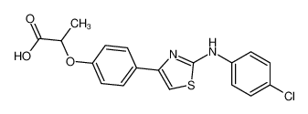 2-[4-[2-(4-chloroanilino)-1,3-thiazol-4-yl]phenoxy]propanoic acid CAS:96928-30-2 manufacturer & supplier