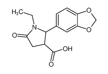 3-Pyrrolidinecarboxylic acid, 2-(1,3-benzodioxol-5-yl)-1-ethyl-5-oxo- CAS:96939-44-5 manufacturer & supplier