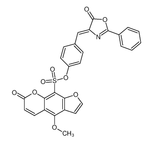 4-Methoxy-7-oxo-7H-furo[3,2-g]chromene-9-sulfonic acid 4-[5-oxo-2-phenyl-oxazol-(4Z)-ylidenemethyl]-phenyl ester CAS:96944-36-4 manufacturer & supplier