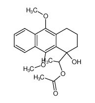 Acetic acid 1-(1-hydroxy-9,10-dimethoxy-1,2,3,4-tetrahydro-anthracen-1-yl)-ethyl ester CAS:96945-13-0 manufacturer & supplier