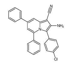 2-Amino-3-(4-chloro-phenyl)-5,7-diphenyl-indolizine-1-carbonitrile CAS:96959-22-7 manufacturer & supplier