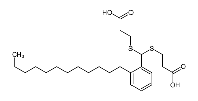 3-[2-carboxyethylsulfanyl-(2-dodecylphenyl)methyl]sulfanylpropanoic acid CAS:96964-39-5 manufacturer & supplier