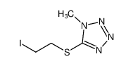 1H-Tetrazole, 5-[(2-iodoethyl)thio]-1-methyl- CAS:96993-24-7 manufacturer & supplier