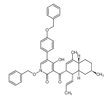 1-Benzyloxy-5-(4-benzyloxy-phenyl)-3-[(1S,2S,4aR,7R,8aS)-4,7-dimethyl-1-((E)-propenyl)-1,2,4a,5,6,7,8,8a-octahydro-naphthalene-2-carbonyl]-4-hydroxy-1H-pyridin-2-one CAS:97012-69-6 manufacturer & supplier