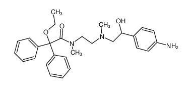 N-(2-{[2-(4-Amino-phenyl)-2-hydroxy-ethyl]-methyl-amino}-ethyl)-2-ethoxy-N-methyl-2,2-diphenyl-acetamide CAS:97013-80-4 manufacturer & supplier