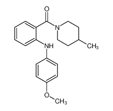 Piperidine, 1-[2-[(4-methoxyphenyl)amino]benzoyl]-4-methyl- CAS:97034-55-4 manufacturer & supplier