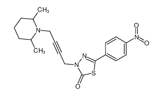 3-[4-(2,6-Dimethyl-piperidin-1-yl)-but-2-ynyl]-5-(4-nitro-phenyl)-3H-[1,3,4]thiadiazol-2-one CAS:97050-82-3 manufacturer & supplier