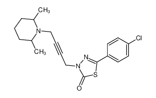 5-(4-Chloro-phenyl)-3-[4-(2,6-dimethyl-piperidin-1-yl)-but-2-ynyl]-3H-[1,3,4]thiadiazol-2-one CAS:97050-88-9 manufacturer & supplier