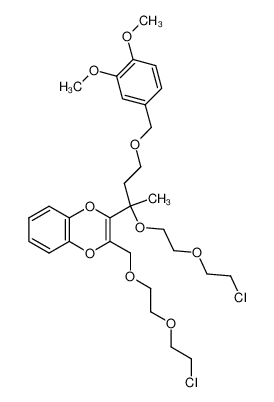 2-[1-[2-(2-Chloro-ethoxy)-ethoxy]-3-(3,4-dimethoxy-benzyloxy)-1-methyl-propyl]-3-[2-(2-chloro-ethoxy)-ethoxymethyl]-benzo[1,4]dioxine CAS:97051-38-2 manufacturer & supplier