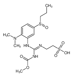 (Z)-2-((((2-(dimethylamino)-5-(propylsulfinyl)phenyl)amino)((methoxycarbonyl)amino)methylene)amino)ethane-1-sulfonic acid CAS:97056-31-0 manufacturer & supplier