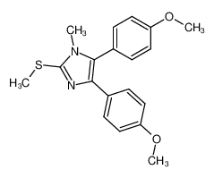 1-methyl-4,5-bis(4-methoxyphenyl)-2-(methylthio)imidazole CAS:97059-80-8 manufacturer & supplier