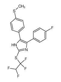 4-(4-Fluoro-phenyl)-5-(4-methylsulfanyl-phenyl)-2-(1,1,2,2-tetrafluoro-ethylsulfanyl)-1H-imidazole CAS:97060-15-6 manufacturer & supplier